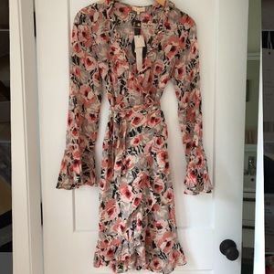 TiMo floral wrap dress, size L
